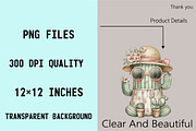 Whimsical Summer Cactus Clipart Bund, an Illustration by SVGArt (Thumbnail 4 of 9)