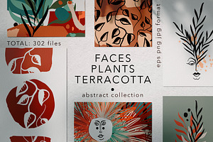 Abstract terracotta collection