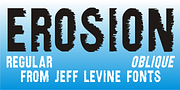 Erosion JNL, a Sans Serif Font by Jeff Levine Fonts (Thumbnail 1 of 5)