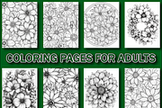 Floral Mandala Adult Coloring Pages, a Decorative Illustration by Design Zone (Thumbnail 3 of 7)