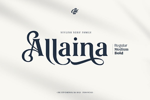 Allaina - Stylish Serif Family