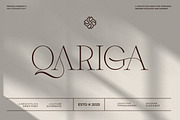 Qariga || Simple Minimalist Serif, a Serif Font by Ermedia Studio (Thumbnail 1 of 10)