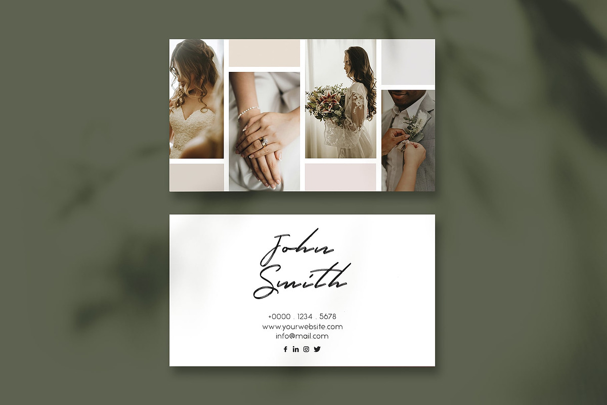 Wedding Photography Business Card, a Business Card Template by Saman Osama (Photo 1 of 4)