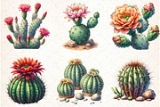 Watercolor Cactus Clipart, an Illustration by Libby Wishes (Thumbnail 3 of 7)