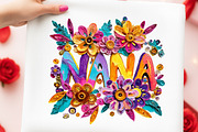 Floral Mom Mama Mothers Day Nana Gig, an Illustration by Digital Artistic99 (Thumbnail 5 of 11)
