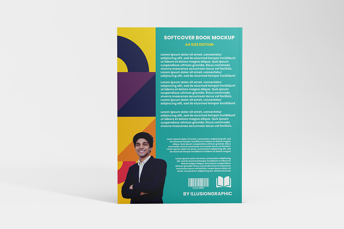 Softcover Book Mockup - A4, a Books & Magazine Mockup by Illusiongraphic (Photo 7 of 22)