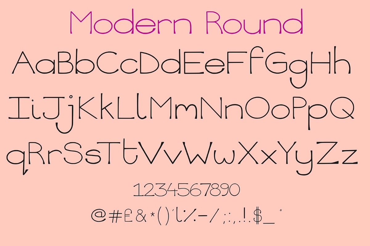 Modern Round display font, a Serif Font by Charlotte Breedon Design (Photo 5 of 5)