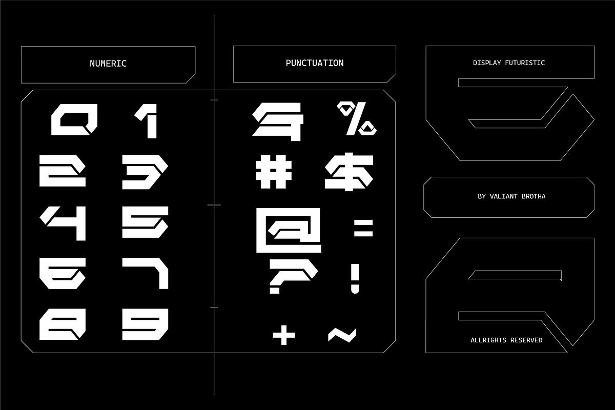 VB Mixow - Futuristic Display Font, a Sans Serif Font by VALIANTBROTHA (Photo 3 of 11)