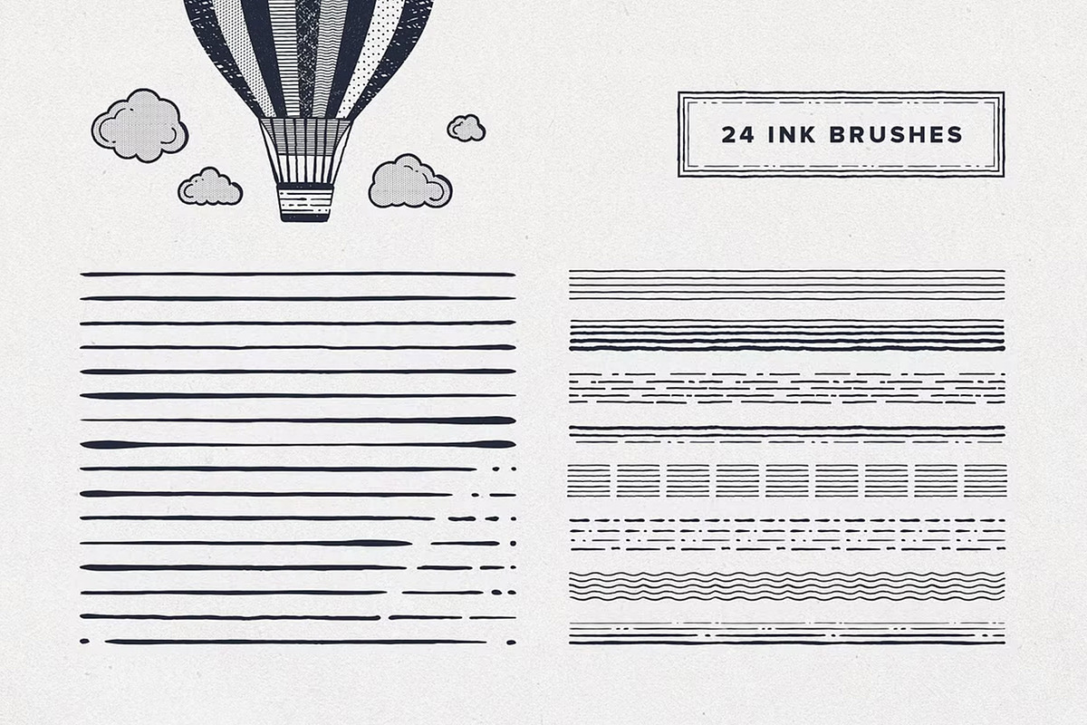 Multi-App Liner Brushes, a Brush Add-On by pixelbuddha.net (Photo 3 of 11)