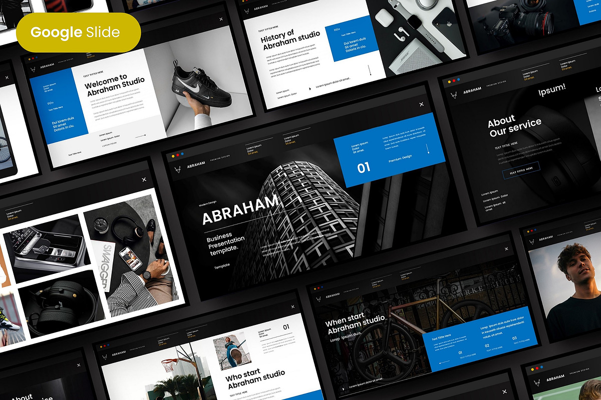 Abraham - Business Google Slide Temp, a Presentation Template by Dens Creative Studio (Photo 1 of 6)