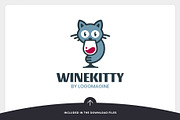 Wine Kitty Logo Template, a Branding & Logo Template by LOGOMAGINE (Thumbnail 7 of 16)