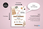 Boho Baby Shower Invitation Template, a Card Template by Snapybiz (Thumbnail 9 of 9)