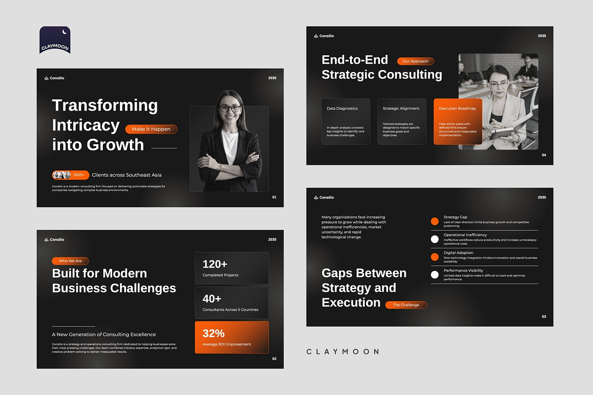 Consulting Deck & Business Advisory, a Presentation Template by Claymoon Lab (Photo 4 of 7)