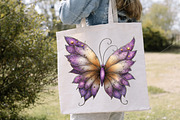 Whimsical Spring Butterfly Clipart, a Seasonal Illustration by Canvas Craft (Thumbnail 6 of 7)