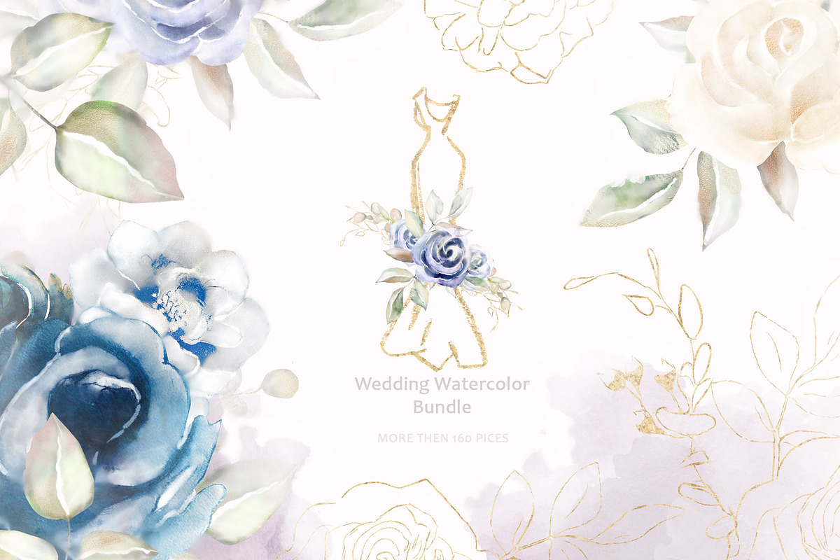 Wedding Watercolor, an Illustration by Creative Shop (Photo 7 of 9)