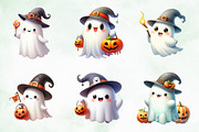 Cute Ghost Halloween Sublimation, an Illustration by Creative Art (Thumbnail 3 of 4)