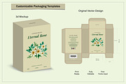 Product Box Die Cut with 3d Mock Up, a Packaging Mockup by sumonuix (Thumbnail 2 of 2)