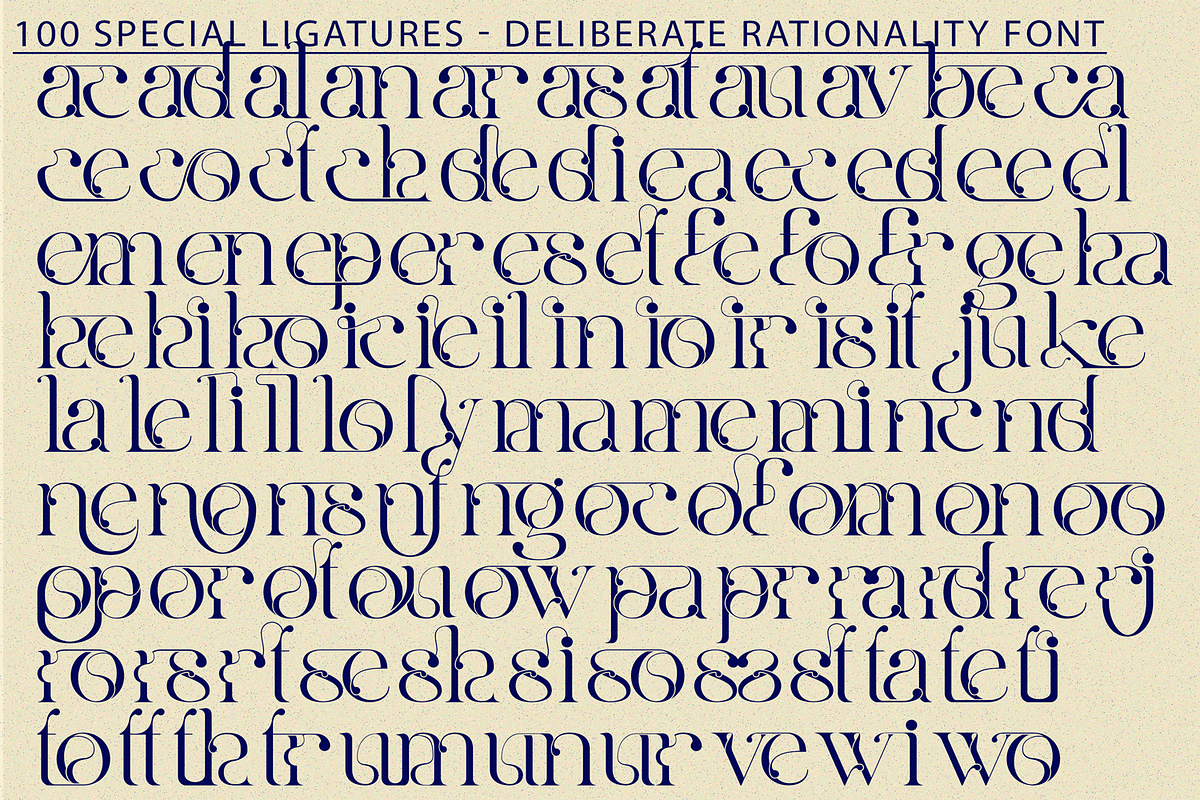 Deliberate Rationality - Modern Font, a Serif Font by 177Studio (Photo 7 of 8)