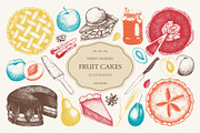 Fruit Cake & Berry Pie Collection, a Food Illustration by Yevheniia (Thumbnail 7 of 8)