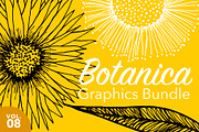 Decorative Sunflower Line Art Bundle, a Decorative Illustration by kristiangallagher (Thumbnail 1 of 9)
