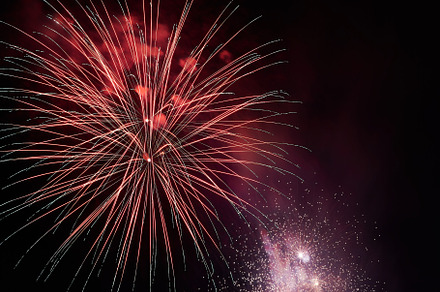 Fireworks at the summer party