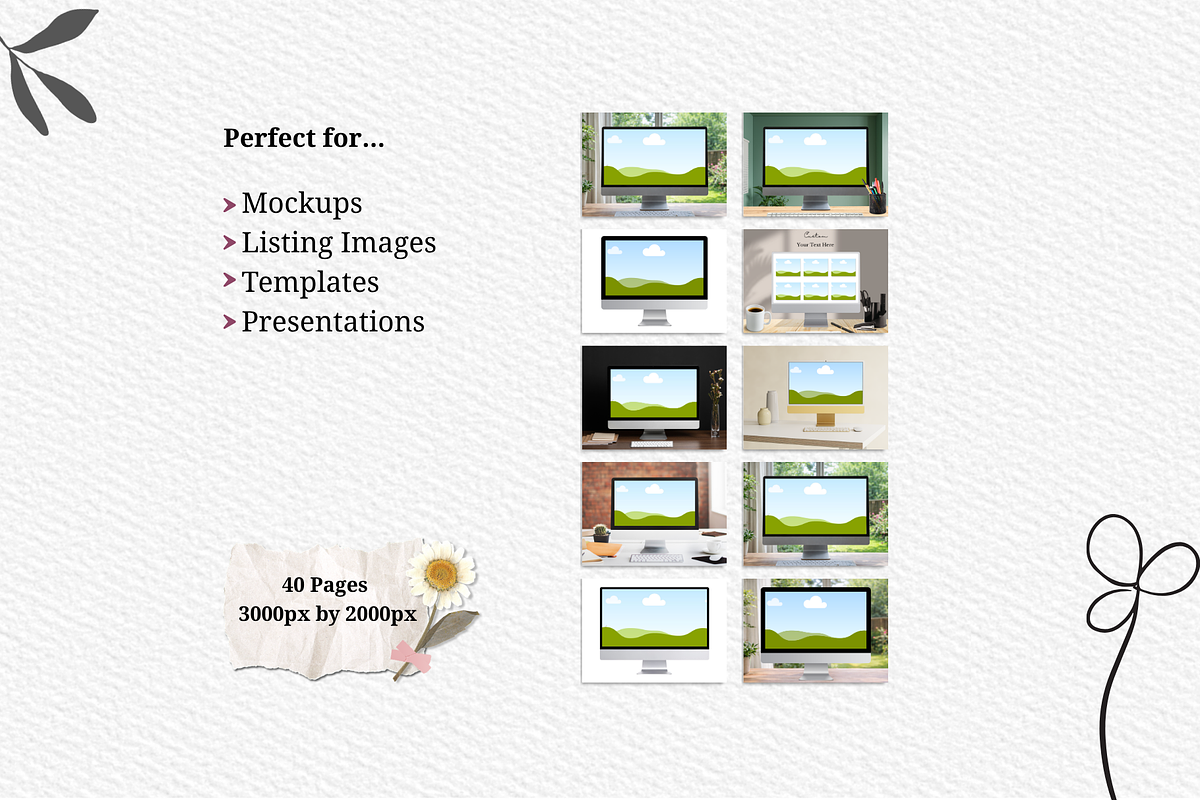 Mac Computer Canva Templates Bundle, a Marketing Template by Wicked Creative (Photo 8 of 14)