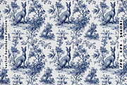 Jackalope Toile Seamless Vector, a Pattern Graphic by one-touch (Thumbnail 1 of 10)
