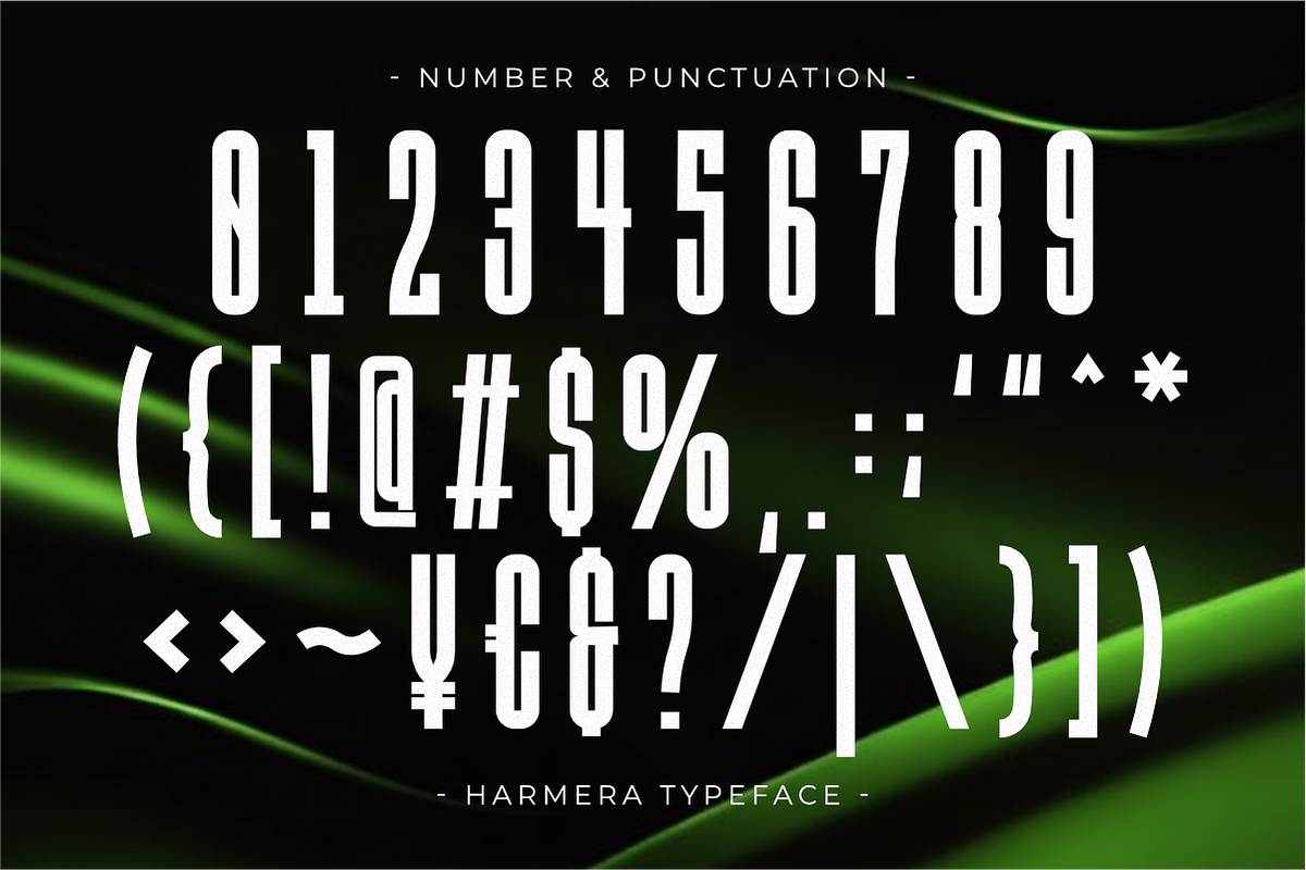 Harmera - Condensed Sans Serif Font, a Sans Serif Font by Pian45 Studio (Photo 7 of 8)