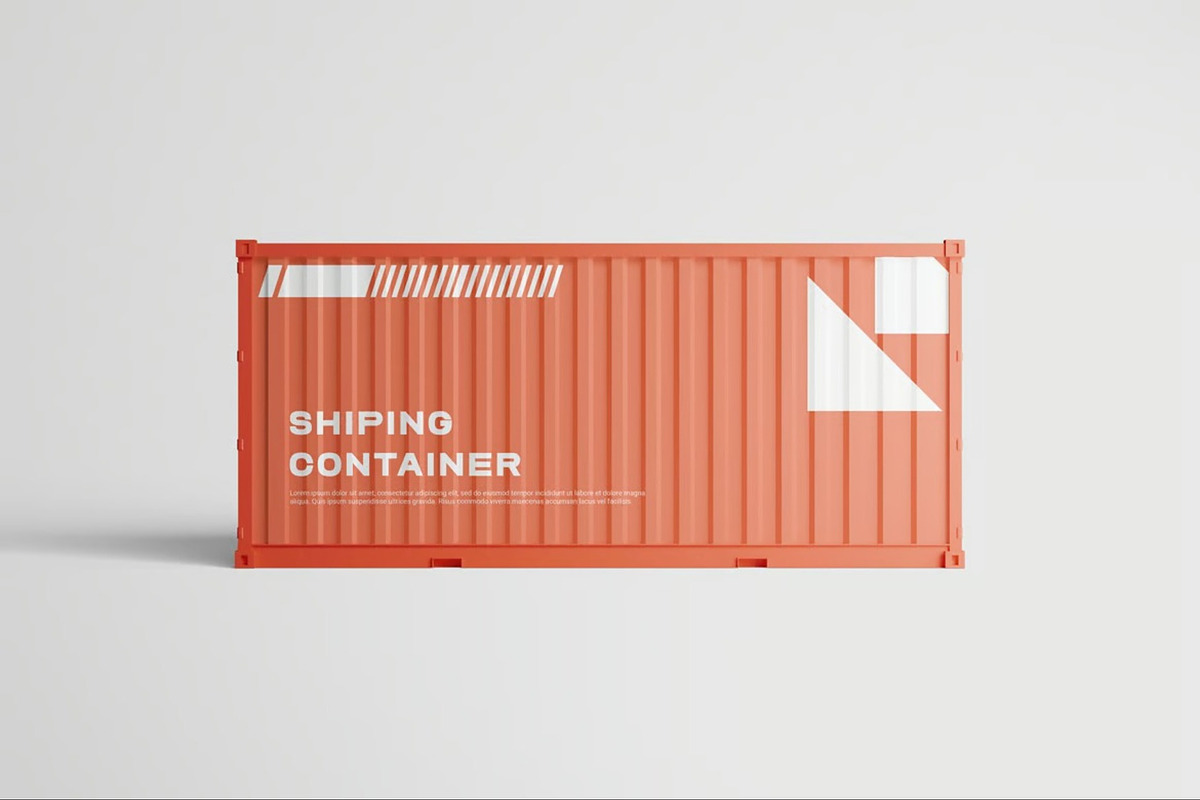 Shipping Container Mockup, a Cups & Container Mockup by Se٧enStudio (Photo 5 of 5)