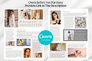 Canva Newsletter Template Cosmetics, an Email Template by PixelCraft (Thumbnail 2 of 15)