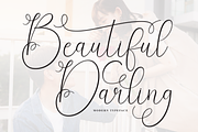 Beautiful Darling | Script Font, a Handwritten Font by Scratchones (Thumbnail 1 of 9)