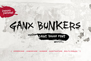 GanxBungkers - Paint Brush Font, a Handwritten Font by Sanskertype Studio (Thumbnail 1 of 8)