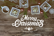 Merry Christmas Logo Template, a Poster Template by Anna's Lettering (Thumbnail 5 of 6)