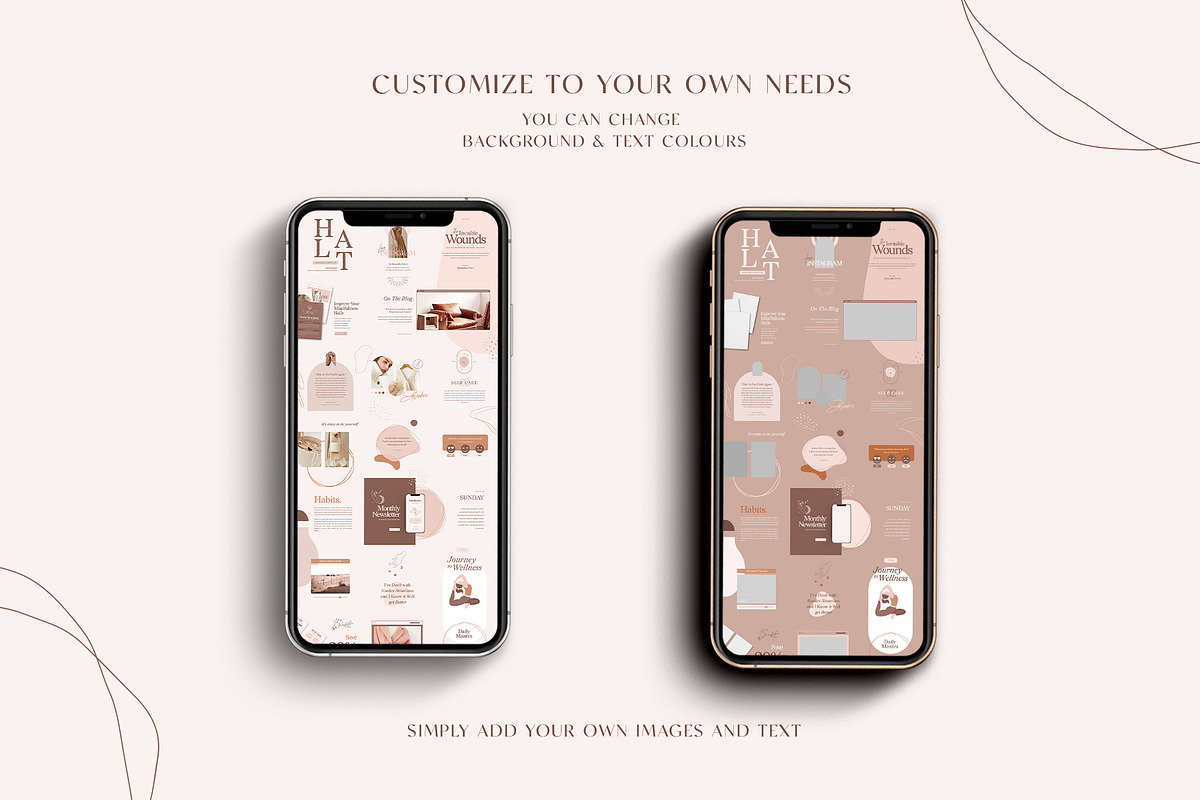 Instagram Puzzle Wellness CANVA | PS, a Social Media Template by Eviory (Photo 4 of 18)