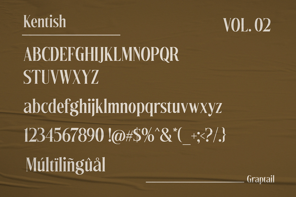 Kentish Font, a Sans Serif Font by Graptail (Photo 9 of 11)