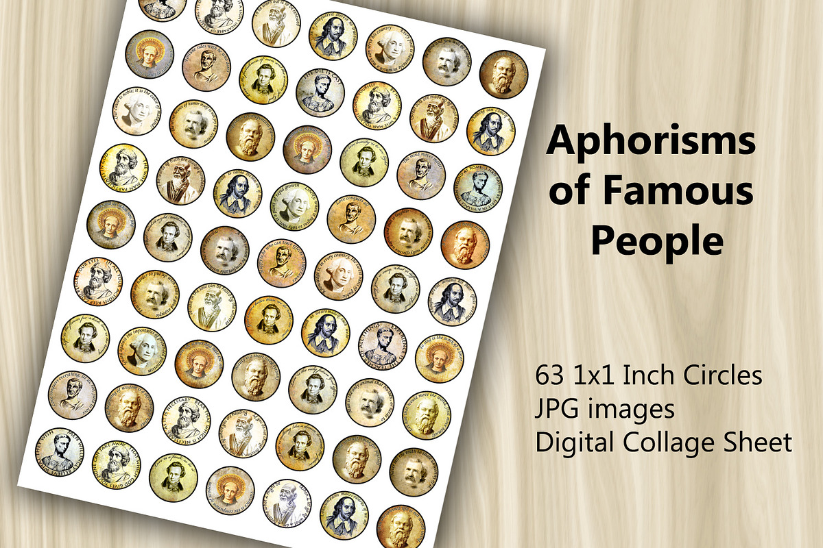 Aphorisms of Famous People, a Print Template by Kseniya-Omega (Photo 3 of 3)
