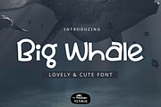 Big Whale Font, a Sans Serif Font by YandiDesigns (Thumbnail 1 of 4)