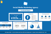 Facebook Report Google Slides, a Presentation Template by SlideBunny (Thumbnail 1 of 9)