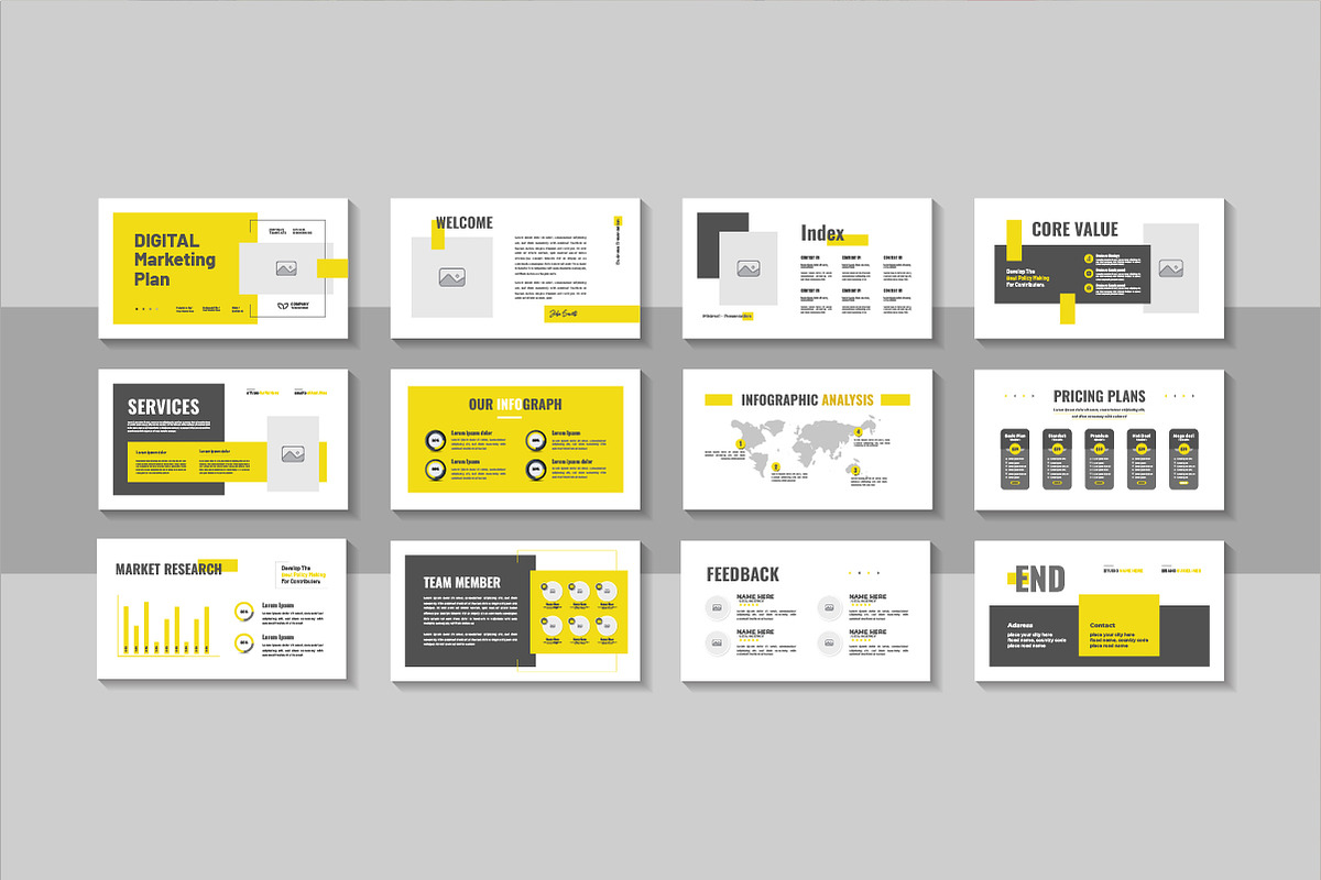 Business Marketing Plan Template, a Presentation Template by Pavel_design (Photo 1 of 4)