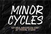 Minor Cycles – Natural Handbrush, a Handwritten Font by Fikryal Studio (Thumbnail 1 of 11)