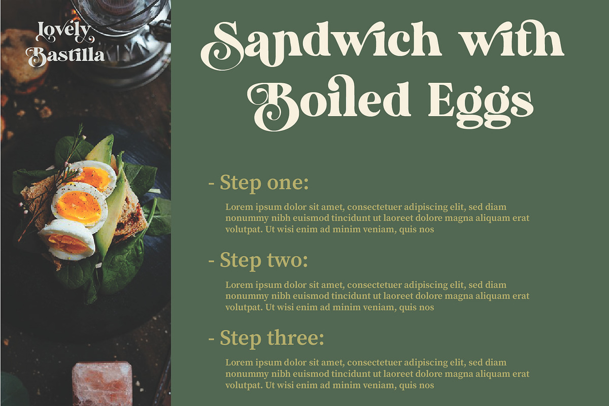 Lovely Bastilla | Retro Serif Font, a Serif Font by MchCrafter (Photo 11 of 18)
