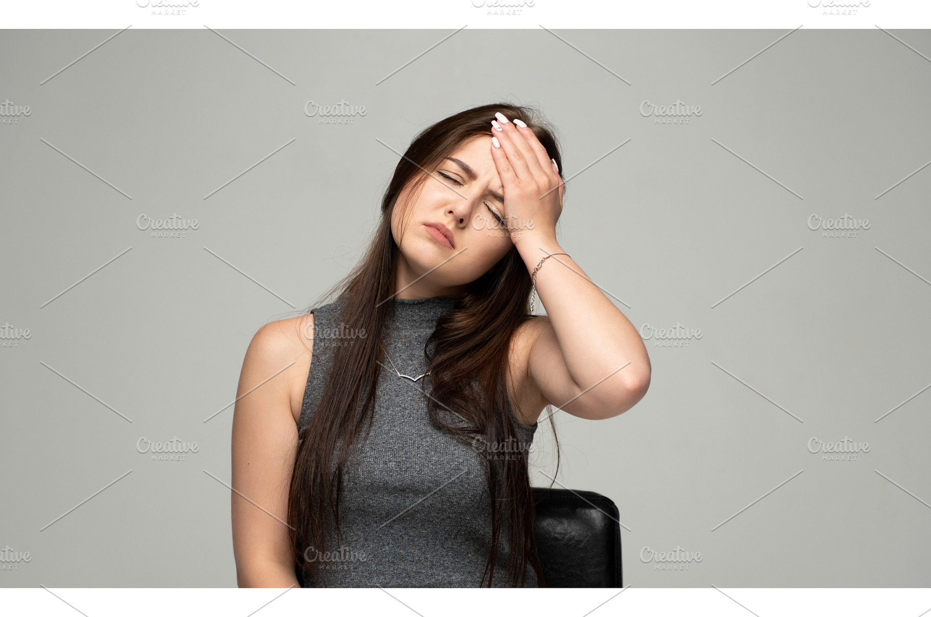 Young woman experiencing severe, a Person Photo by volodymyrshtun13795