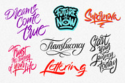 Lettering Brush Set for Procreate, a Brush Add-On by ZenLettering (Thumbnail 9 of 12)