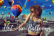 Hot Air Balloon Overlay, an Object Graphic by VligCreativeStudio (Thumbnail 1 of 6)
