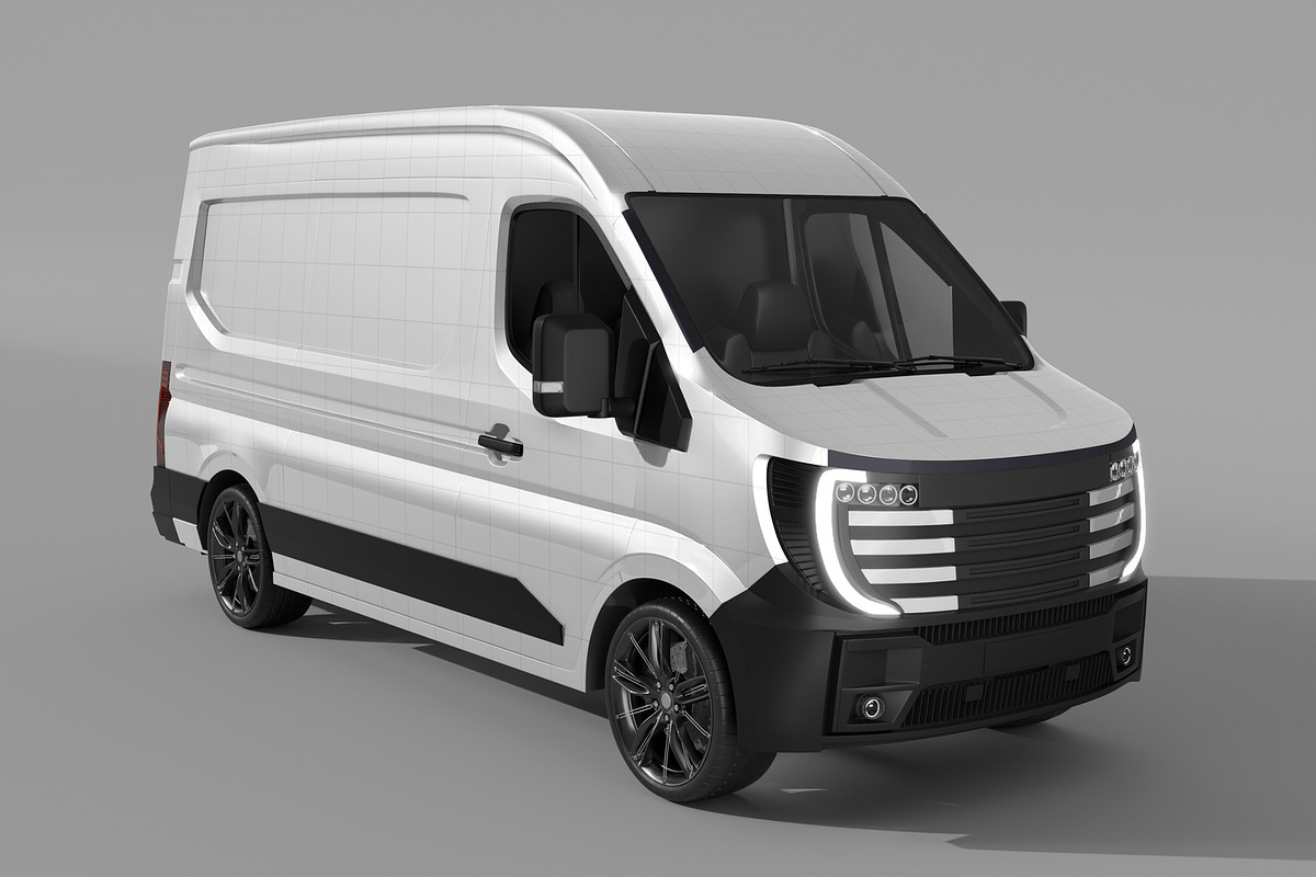 Cargo Van Mockup, an Advertising Mockup by Nathatype (Photo 7 of 9)