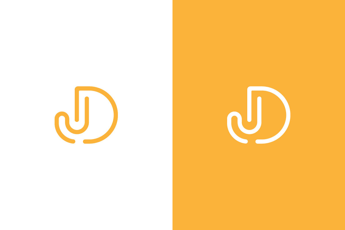 Modern and clean JD letter monogram. preview 8