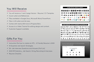 ATS Resume CV Word & Google Docs 39