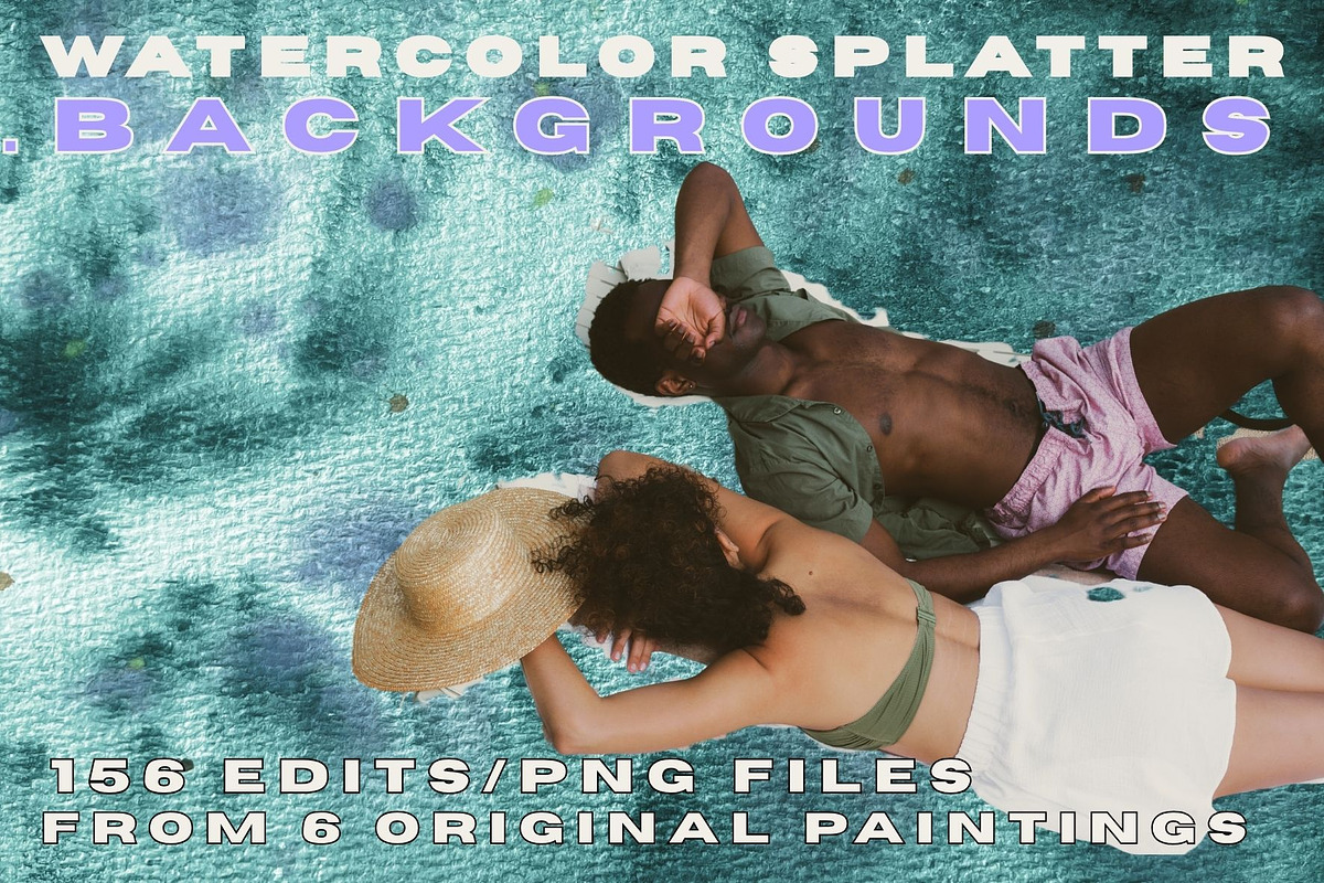 Watercolor Splatter Backgrounds, a Background Graphic by Eryn Rose Design (Photo 1 of 19)