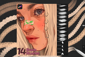 Braids brushes for Procreate