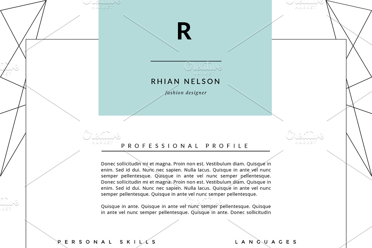 Modern Resume & Cover Letter MS Word, a Resume Template by This Paper Fox (Photo 4 of 5)